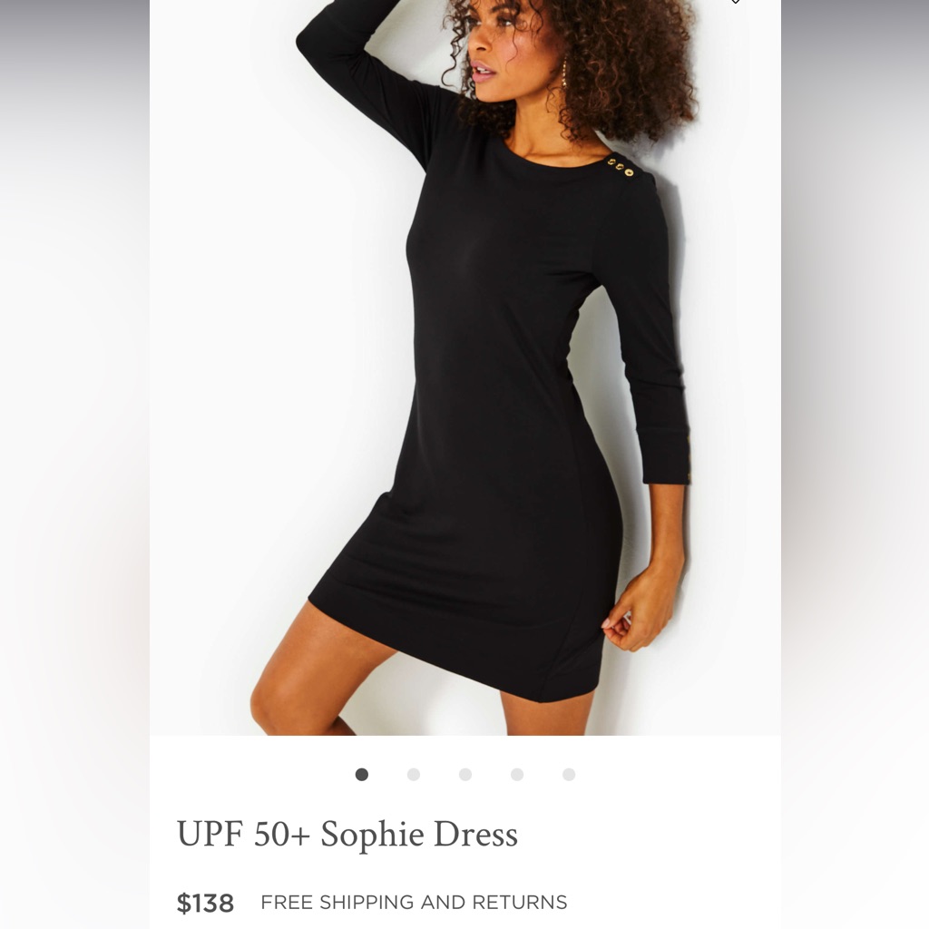 Lilly Pulitzer Upf 50+ Sophie Dress, Size Xs In Navy